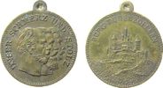 Wilhelm II. (1888-1918) tragbare Medaille Bronze Wilhelm I., Friedrich III. und Wilhelm II - Burg Hohenzollern, Unser Schmerz und Stolz, ca. 22 MM -