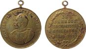 Wilhelm II. (1888-1918) tragbare Medaille Bronze Wilhelm II (1888-1918) - auf sein 25jähriges Regierungsjubiläum, Brandenburg-Preussen, v. Mayer und Wilhelm Stuttgart, ca -