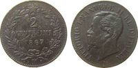 Italien 2 Centisimi Ku Emanuel II, M (Mailand) -