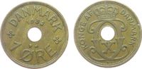 Dänemark 1 Öre 1938 Br Christian X ss