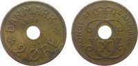 Dänemark 2 Öre 1938 Br Christian X ss
