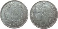 Frankreich Ag Ceres, Dritte Republik, K (Bordeaux), kleine Randfehler, Le Franc 332/5 5 Francs 1870 ss