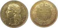 Paris Medaille Bronze Paris - auf die Weltausstellung, v. Barre, ca. 30,5 MM -