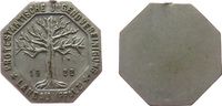 Reformation / Religion Medaille Bronze versilbert Landau - Protestantische Jugendvereinigung, einseitig, abgebrochene Öse, ca. 22,5 MM -
