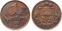 Lettland 1 Santims Br minmal fleckig -