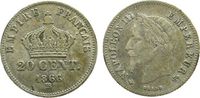 Frankreich 20 Centimes Ag Napoleon III, BB (Strasbourg) -