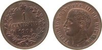 Italien 1 Centesimo Ku Emanuel III, R (Rom), etwas fleckig -