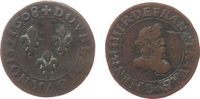Frankreich Double Tournois Ku Henri IV (1589-1610), D (Lyon) -