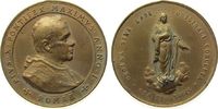Vatikan Medaille 1903 o.J. Bronze Pius X (1903-14), A I, Büste nach rechts / Madonna auf Erdkugel und Wolke VF-EF