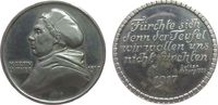 Reformation / Religion Medaille 1917 Eisen Luther Martin (1483 -1546) - auf die 400-Jahrfeier der Reformation in Dres vz
