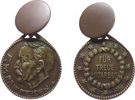 Gelegenheitsmedaillen tragbare Medaille Messing Raiffeisen F.W. - für treue Mitarbeit, ca. 30,8 MM -