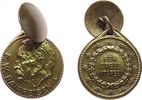 Gelegenheitsmedaillen tragbare Medaille Messing Raiffeisen F.W. - für treue Mitarbeit, ca. 30,8 MM -