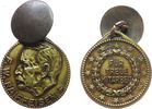 Gelegenheitsmedaillen tragbare Medaille Messing Raiffeisen F.W. - für treue Mitarbeit, ca. 30,8 MM -