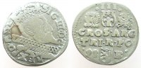Polen 3 Gröscher Ag Sigismund III (1587-1632), Bromberg 98.B., zaponiert -