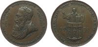 Reformation / Religion Medaille 1839 Bronze Leipzig - auf 300 Jahre Einführung der Reformation, Brustbild Herzog Hein ss