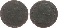 GB Großbritannien ab 1708 1/2 Penny 1773 Ku Georg III, Stempelausbruch ss