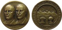 USA Medaille Bronze Wright Orville und Wilbur, the great seal of the state Ohio, v. Menconi, ca. 32,5 MM -