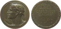 Sport Medaille Bronze Mainz - Turnverein, belorbeerte Büste nach links / Hochsprung Turnerinnen (Gravur), ca. 33,5 MM -