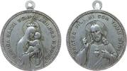 Wallfahrt tragbare Medaille Aluminium Jesus - heilige Maria, ca. 31,5 MM -