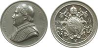 Vatikan Medaille o.J. Zinn Pius IX (1846-1878), Brustbild nach links / Wappen, v. F. Langmann, ca. 60, UNC-