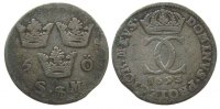Schweden 5 Öre Ag Karl XI, SM, kleines Zainende -