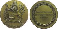 Sport Medaille Messing Wuppertal - auf den Wasserball-Länderkampf Deutschland - Österreich, Wappenlöwe / Mehrzeiler im Kranz (Gravur), ca. 60 M -