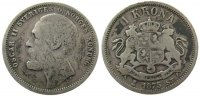 Schweden 1 Krone Ag Oscar II -