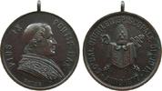 Vatikan tragbare Medaille 1877 Bronze Pius IX (1846-1878), auf sein 50 jähriges Bischofsjubiäum, Brustbild nach vz