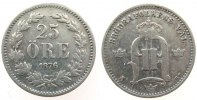 Schweden 25 Öre Ag Oscar II -