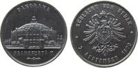 Frankfurt Medaille Zinn Frankfurt - Schlacht von Sedan, Gebäude Panorama / Reichsadler, ca. 36 MM -