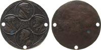 Schweiz Medaille Bronze Genf - auf die 300-Jahrfeier der Reformation, ins Kreuz gestellte Medaillons mit den Brustbildern der Reformatoren Calvin -