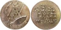 Gelegenheitsmedaillen Verdienstmedaille Bronzeguß für langjährige Dienste in der Deutschen Wirtschaft, unsigniert, ca. 103 MM -