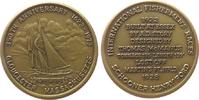 USA Medaille Bronze Glouchester (Massachusetts) - 300.Jt. Internationaler Segelwettbewerb der Fischer, Schoner Henry Ford / Mehrzeiler, ca. 3 -