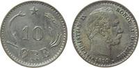 Dänemark 10 Öre 1899 Ag Christian IX vz