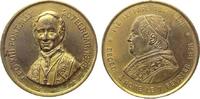 Vatikan Medaille 1878 Bronze vergoldet Leo XIII (1878-1903) - auf seine Wahl, und auf seinen Vorgänger ss-vz
