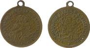 Wallfahrt tragbare Medaillon Bronze Maria mit dem Jesuskind, Hl. Josef mit dem Jesuskind, ca. 18 MM -