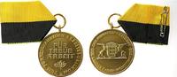 Gelegenheitsmedaillen Verdienstmedaille Silber vergoldet Baden Württenberg - auf das Fünfzigjährige Arbeitsjubiläum, für treue Arbeit, ca. 35 MM (Medaille), Original Et -