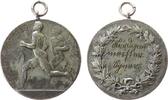 Sport tragbare Medaille Bronze versilbert Läufer, ca. 40,5 MM -