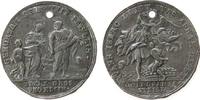 Gelegenheitsmedaillen Medaille Galvano Kindesliebe - auf den kindlichen Gehorsam, das Opfer Jakobs / die heilige Familie wandernd, ca. 33 MM, gelocht -