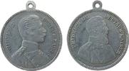 Wilhelm II. (1888-1918) tragbare Medaille Aluminium Wilhelm II. (1888-1918) - Friedrich III., beider Brustbilder nach rechts, ca. 29 MM -