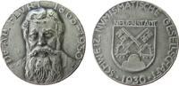 Schweiz Medaille Silber Neuenstadt - auf die Generalversammlung der Schweizerischen Numismatischen Gesellschaft, Brustbild Adolf Fluris von vorn -
