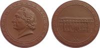 Goethe Medaille Porzellan Goethe (1749-1832), Büste nach links / Wohnhaus, ca. 50,5 MM -