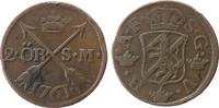 Schweden 2 Öre Ku Adolf Frederik (1751-71), kleine Randfehler -