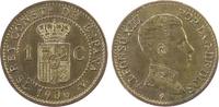 Spanien 1 Centimo Br Alfonso XIII, SL-V -