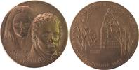 Neujahr Medaille Bronze Neujahr - Kaspar Hauser, Kinder- und Jugendbild von Hauser / Karlsruher Schloss, v. B.H. Mayer Pforzheim, ca. 50 MM -