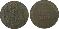 Neujahr Medaille Bronze Jahreswende - Frieden, Menschengruppe aus verschiedenen Nationen - Frieden / Schrift, v. B.H. Mayer Pforzheim, ca. 50 MM, -