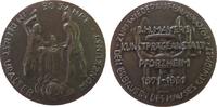 Neujahr Medaille Bronze Neujahr - antike Münzprägung, zwei Männer mit Hammer und Prägestock / Spindelpresse, v. B.H. Mayer Pforzheim, ca. 50 MM -