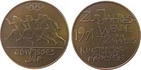 Neujahr Medaille Bronze Neujahr - Olympiade, Schrift, v. B.H. Mayer Pforzheim, ca. 40 x 50 MM -