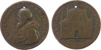 Vatikan Medaille 1571 Bronze Pius V (1566-72), Brustbild nach links / Ansicht der Fassade der Kirche, fast ss