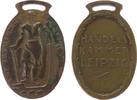 Goetz tragbare Medaille o.J. Bronze Leipzig - Verdienstmedaille der Handelskammer, Arbeiter mit Hammer auf Sc vz